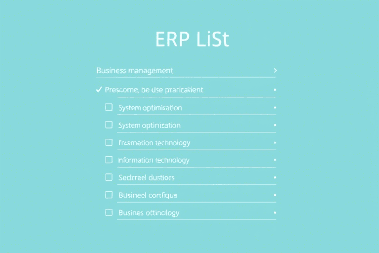 ERP列表怎么选择和优化？如何提升企业管理效率？