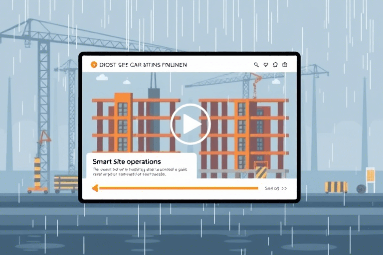 工地挡雨施工视频播放软件怎么做？如何高效管理施工现场的雨天作业记录？